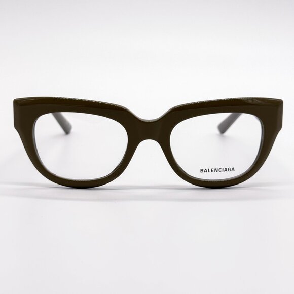 NEW BALENCIAGA BB0239O 004 BROWN CAT EYE WOMEN EYEGLASSES - Picture 1 of 9